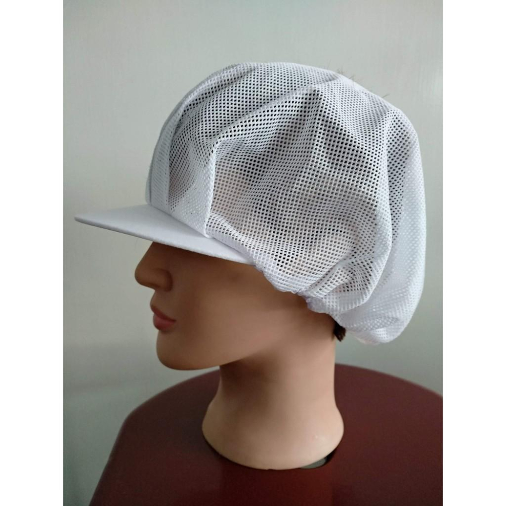 玲瓏小舖24C【網狀廚師帽 台灣製】全網帽 食品帽 白色廚師帽 通風 透氣 伸縮 餐廚 餐飲 團膳 烘焙 清潔 小吃-細節圖2