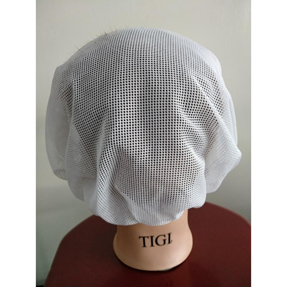 玲瓏小舖24C【網狀廚師帽 台灣製】全網帽 食品帽 白色廚師帽 通風 透氣 伸縮 餐廚 餐飲 團膳 烘焙 清潔 小吃-細節圖4