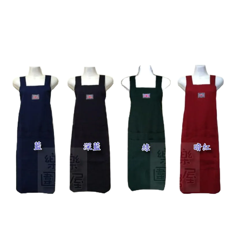 玲瓏小舖19B【日式錢袋圍裙 加長加寬版】四口袋圍裙 加大款 工作圍裙 日式圍裙 工作服 雙層 內裡防水圍裙 生意用-細節圖2