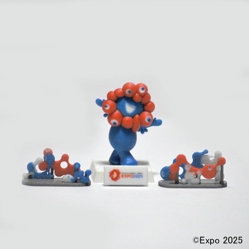 日本 大阪 關西萬博 吉祥物 脈脈迎賓模型 脈脈3款姿勢模型-細節圖2