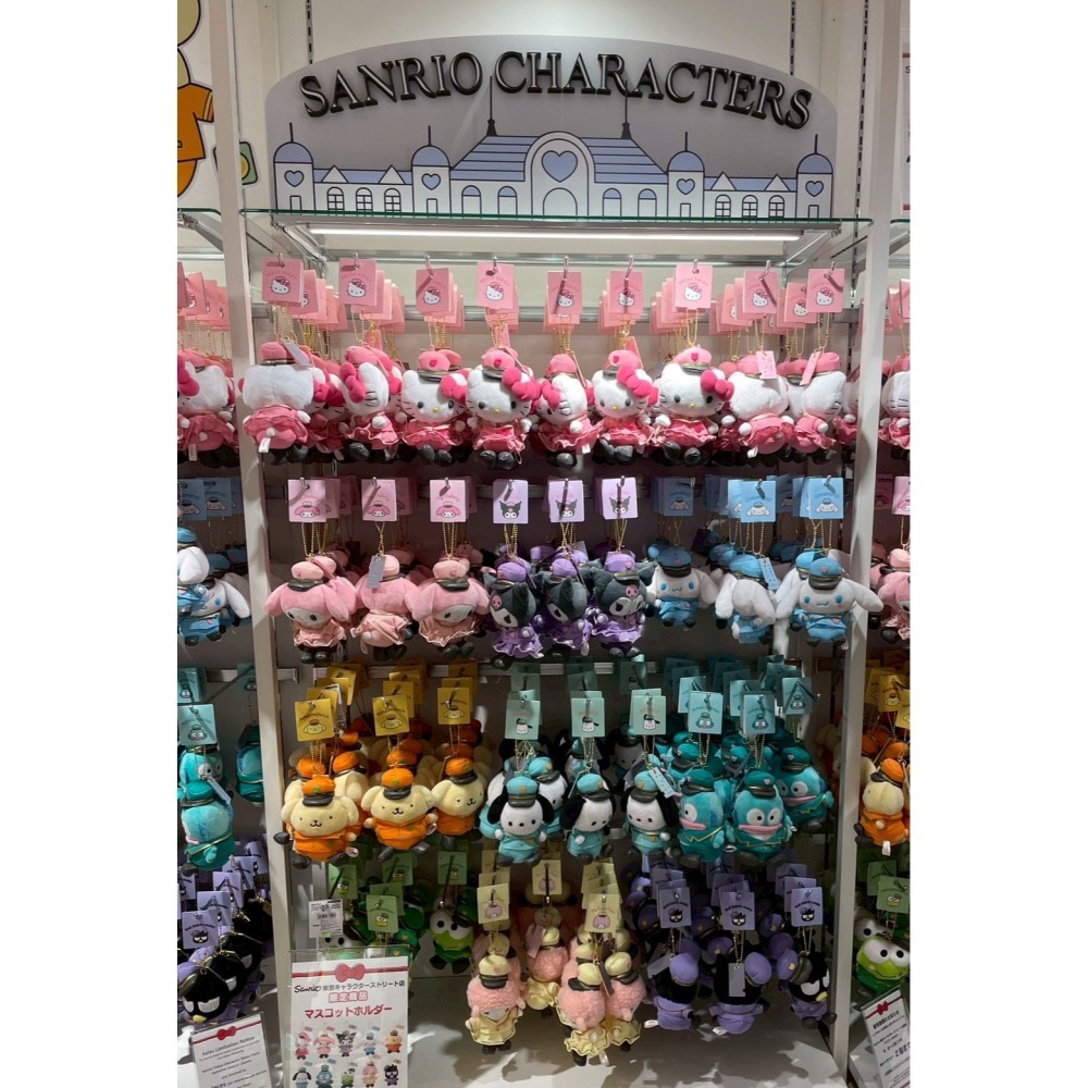 日本 最新 東京車站限定 三麗鷗 娃娃吊飾-細節圖2