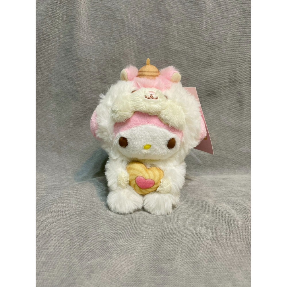 日本限定 三麗鷗 松鼠款 娃娃吊飾(Hello Kitty/美樂蒂/酷洛米/大耳狗/帕洽狗)-規格圖1