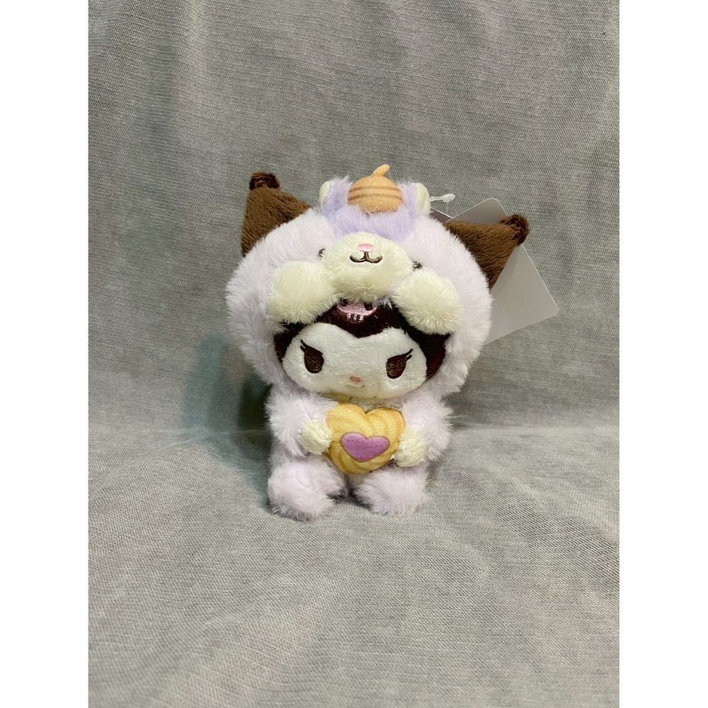 日本限定 三麗鷗 松鼠款 娃娃吊飾(Hello Kitty/美樂蒂/酷洛米/大耳狗/帕洽狗)-規格圖1