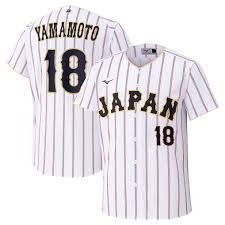 日本武士隊 2026 WBC 經典賽 球迷版球衣 主場白 客場藍 球衣 （16大谷、18山本）-細節圖2