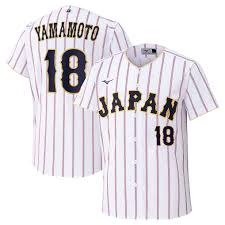 日本武士隊 2026 WBC 經典賽 球迷版球衣 主場白 客場藍 球衣 （16大谷、18山本）-規格圖4