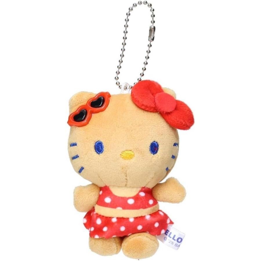 日本 三麗鷗 日曬  夏日泳衣派對系列  娃娃 (Kitty 美樂蒂 帕恰狗 酷洛米)-規格圖1