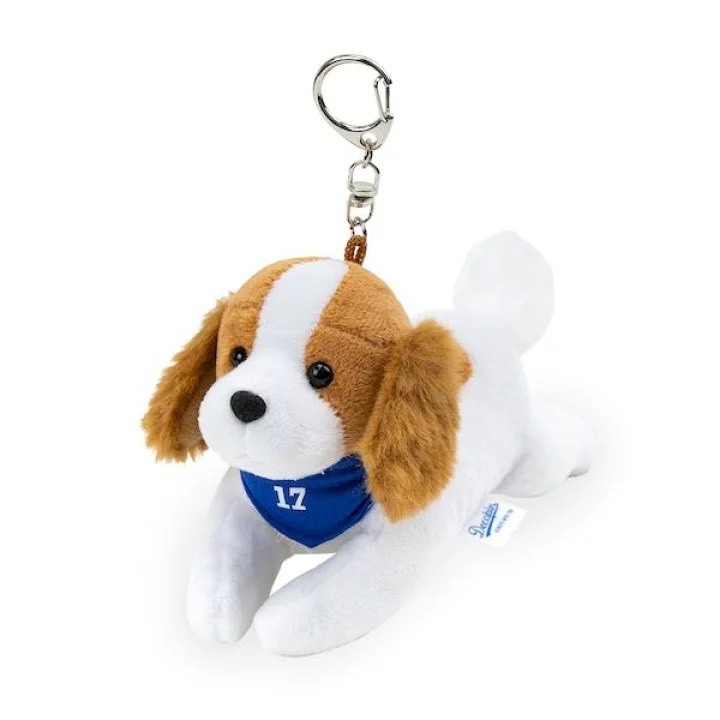 日本 大谷翔平 愛犬 彈額頭 Decoy デコピン 娃娃吊飾-規格圖3