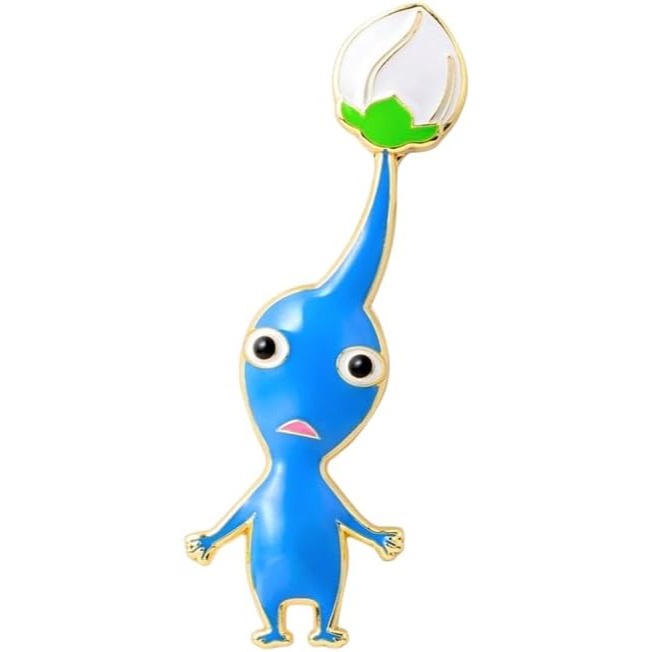 日本 Nintendo  任天堂專賣店 Pikmin 皮克敏徽章 別針款-規格圖1