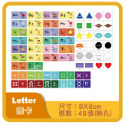 【M&H剁手黨】(現貨) 📇 插卡式骰子替換卡 8X8 防水 耐髒 英文 字卡 節慶 職業 食物 動物 閃卡-規格圖9