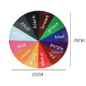 【M&H剁手黨】(現貨) 🎯 英文教學  吸盤指針 紙轉盤 數字 顏色 發音 形狀 遊戲 實用教具-規格圖3