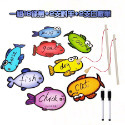 【M&H剁手黨】 (現貨) 🎣 可擦式釣魚卡組 白板筆 磁鐵 釣魚竿 教具 有趣 桌遊-規格圖5