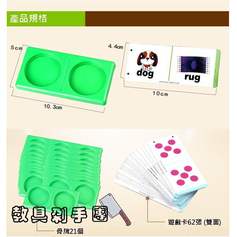 【M&H剁手黨】(現貨) 🁼 多米諾骨牌  (英文與桌遊）教具 益智桌遊-細節圖2