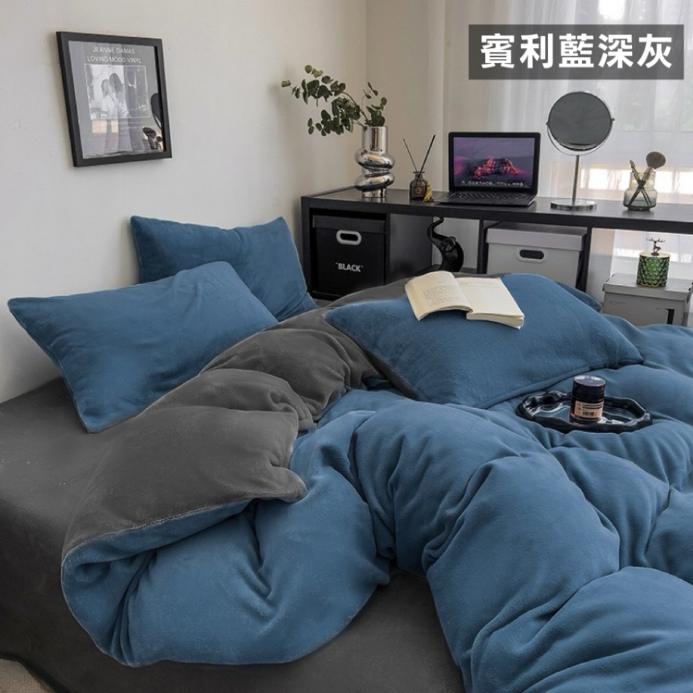 牛奶絨軟呼呼床包四件套-規格圖11