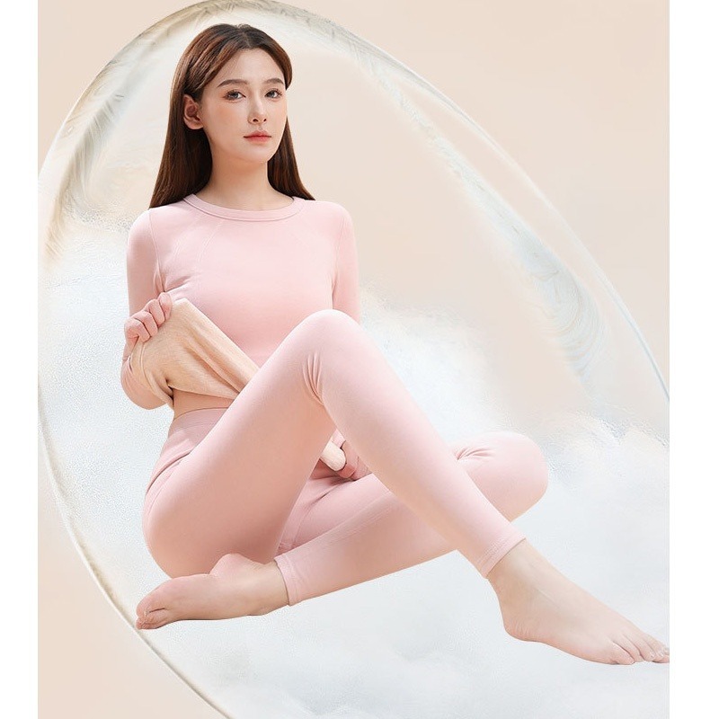 羊毛蠶絲保暖上衣+褲 德絨套裝-細節圖4