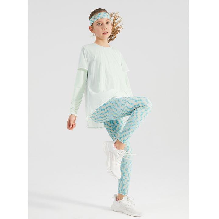 《童伶寶貝》AB002-瑜伽褲女童速乾高腰彈力褲歐美 夏款-細節圖3