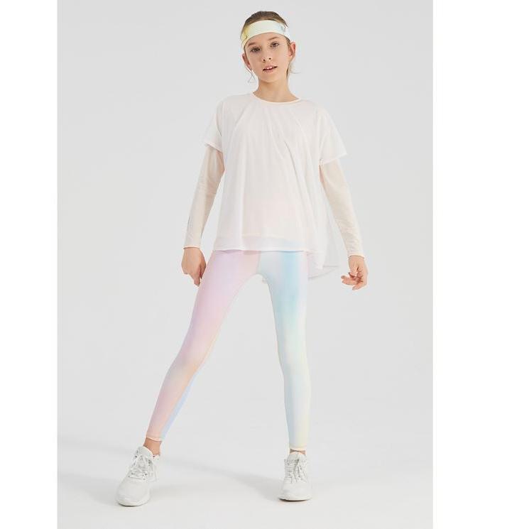 《童伶寶貝》AB002-瑜伽褲女童速乾高腰彈力褲歐美 夏款-細節圖4