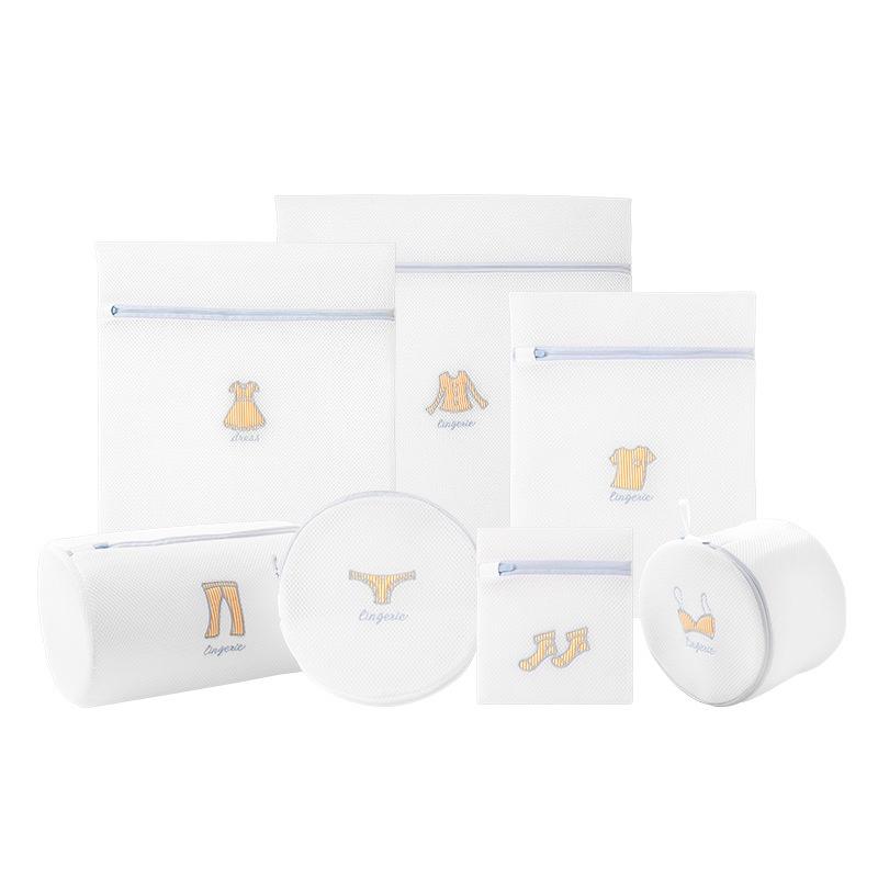 附發票🌸【三層加厚洗衣袋 白色夢幻藍】 洗衣袋 內衣洗衣袋 衣物袋 髒衣袋 洗衣袋加厚 加厚洗衣網 洗內衣袋 旅行收納袋-細節圖7