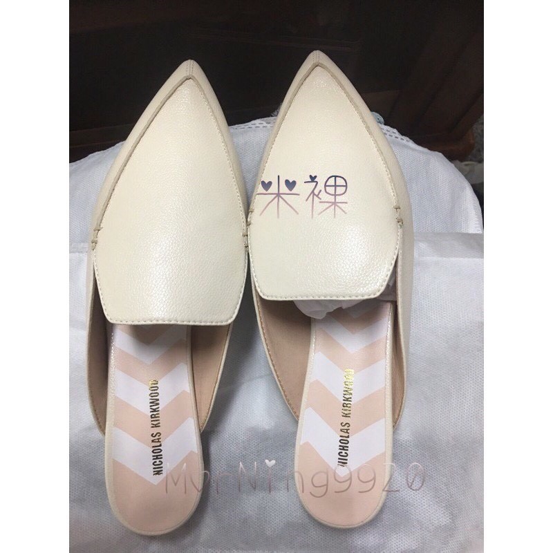 韓。手工訂製 真皮尖頭穆勒鞋 包頭平底涼拖女鞋 此版偏小 34- 43訂製款  穆勒  穆勒拖鞋 超級好穿好走平底鞋-細節圖3