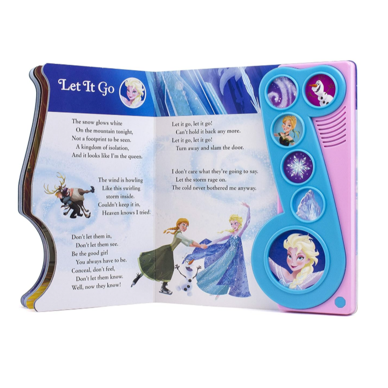 ♦️今日出貨♦️🩷快樂俏媽咪-冰雪奇緣小手按按英文有聲書🩷Let it go; 生日禮物-細節圖2
