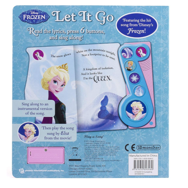 ♦️今日出貨♦️🩷快樂俏媽咪-冰雪奇緣小手按按英文有聲書🩷Let it go; 生日禮物-細節圖5