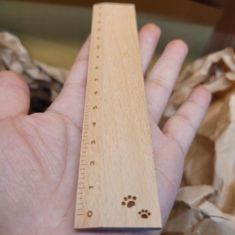木尺_文具_木質_尺_（可加雷雕文字）-細節圖2