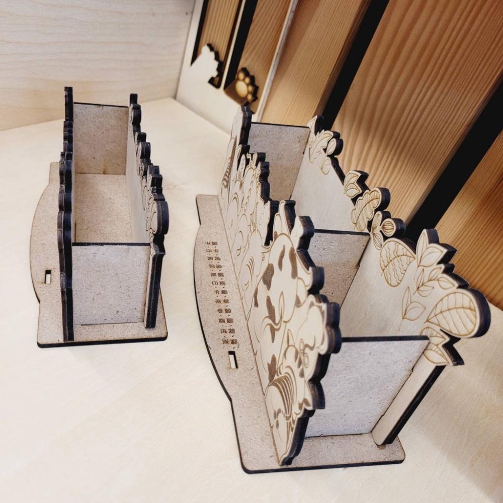 12生肖造型_筆筒_便條紙座_木質-DIY-（買二送一）-細節圖6