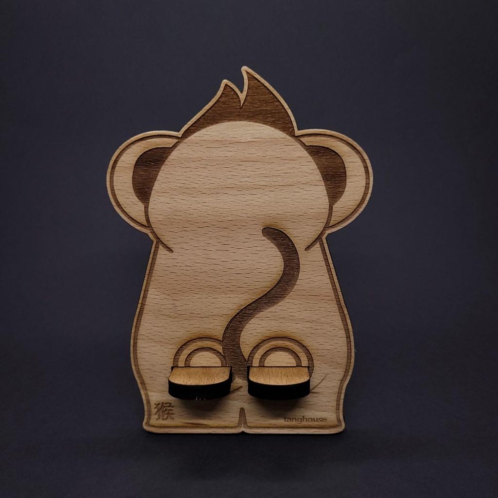 十二生肖_手機架 木製 文創-細節圖3