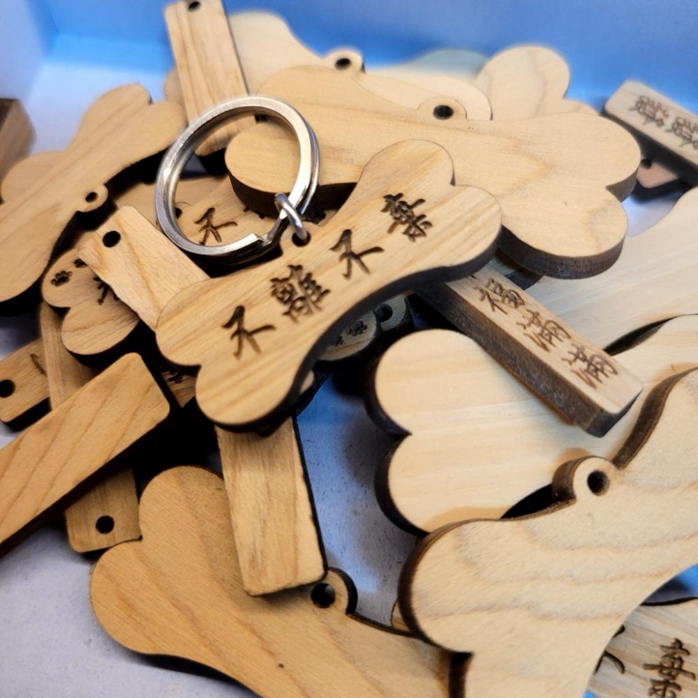 刻字寵物名牌 /防走失/木質(雙面雕刻)-細節圖5