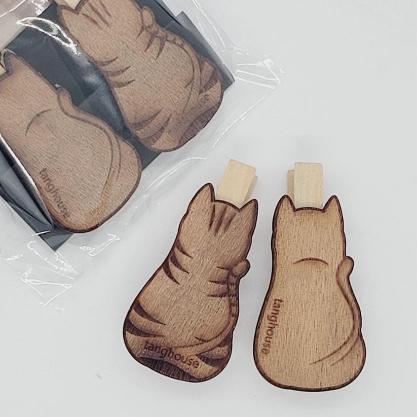 文件夾/貓咪造型/木夾/透明夾/別針文具用品-細節圖4