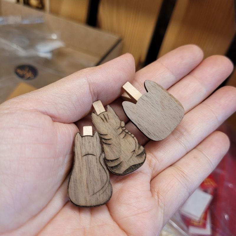 文件夾/貓咪造型/木夾/透明夾/別針文具用品-細節圖6