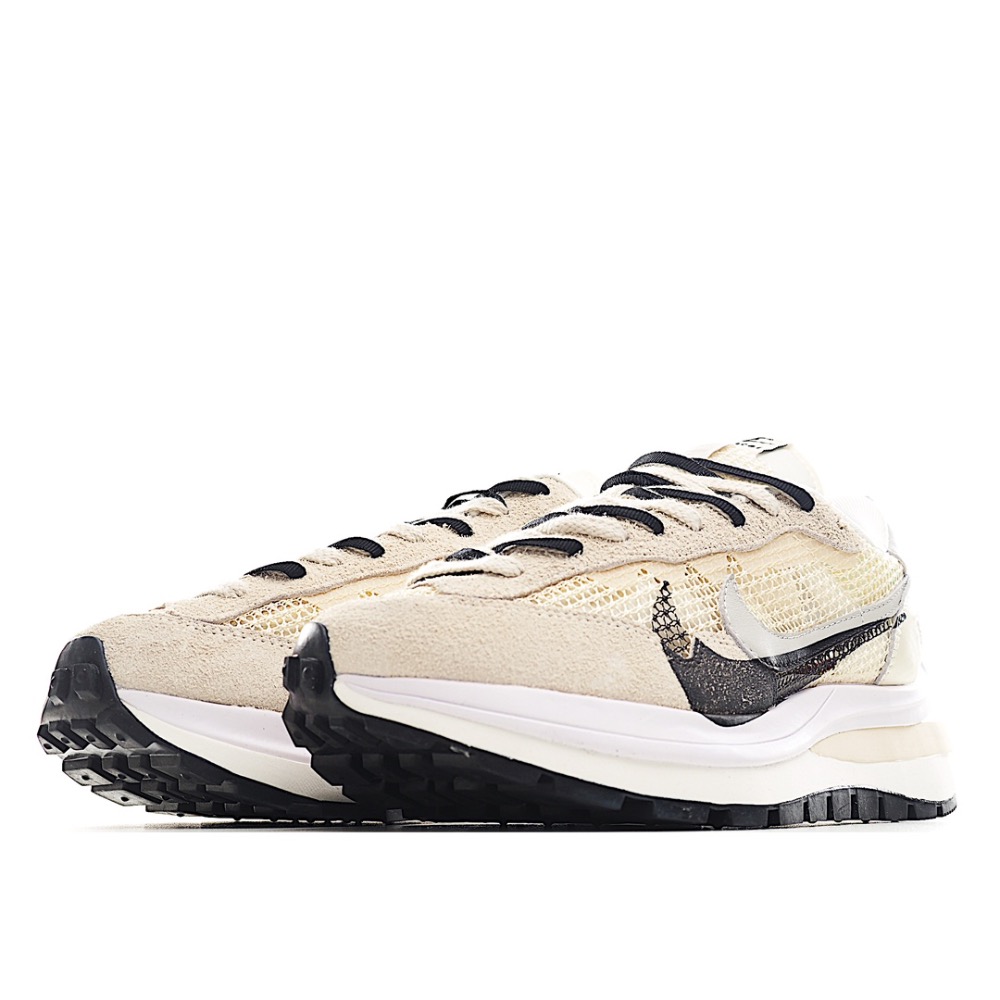 Sacai x Nk VaporWaffle 華夫3.0 白 麂皮 休閒款-細節圖2