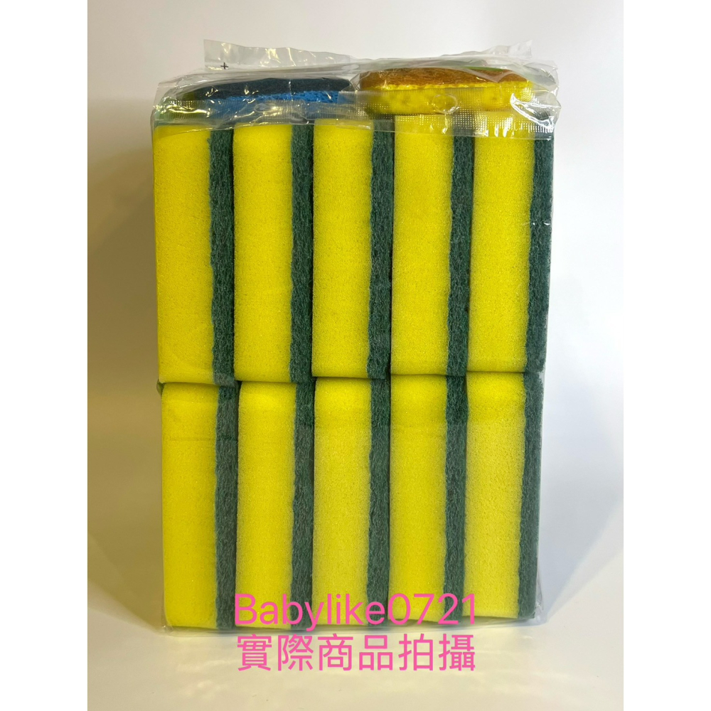 [babylike0721]好市多=百利海綿菜瓜布X 20片+多用途細緻菜瓜布X2片X1組=現貨#85392-細節圖3