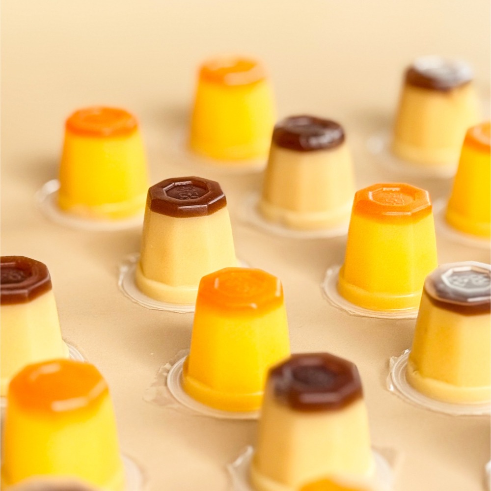 安心味覺 雞蛋牛奶 蜜桃芒果 焦糖奶茶味果凍 255g-細節圖4