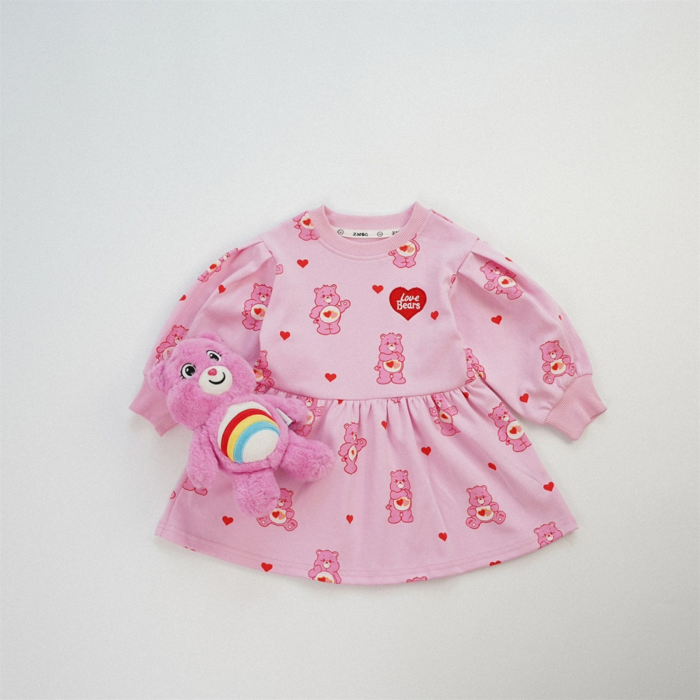 kids dress女童長袖純棉連衣裙-細節圖2