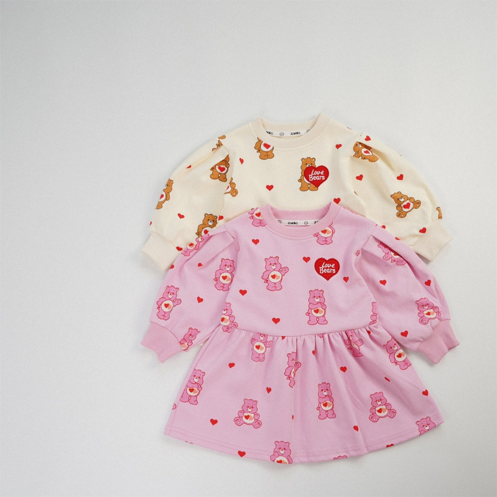 kids dress女童長袖純棉連衣裙-細節圖3