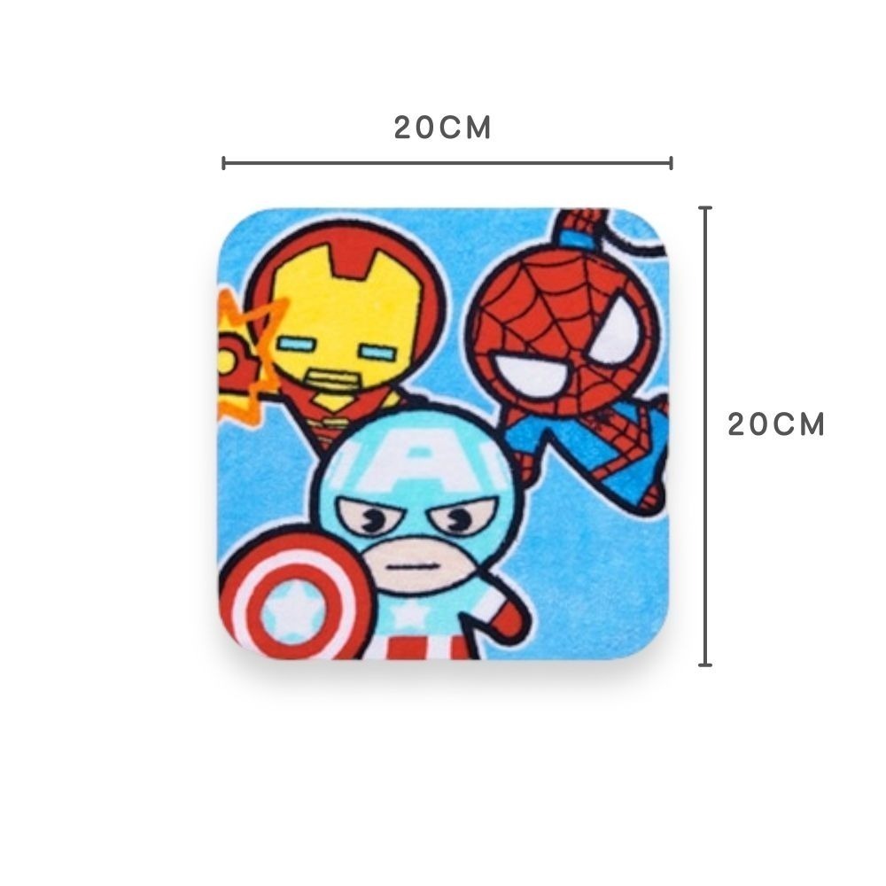 【小方巾🌼3入組】100%純棉小方巾 正版授權 口水巾 小手帕 寶可夢 公主 冰雪 漫威 維尼 史努比-細節圖5