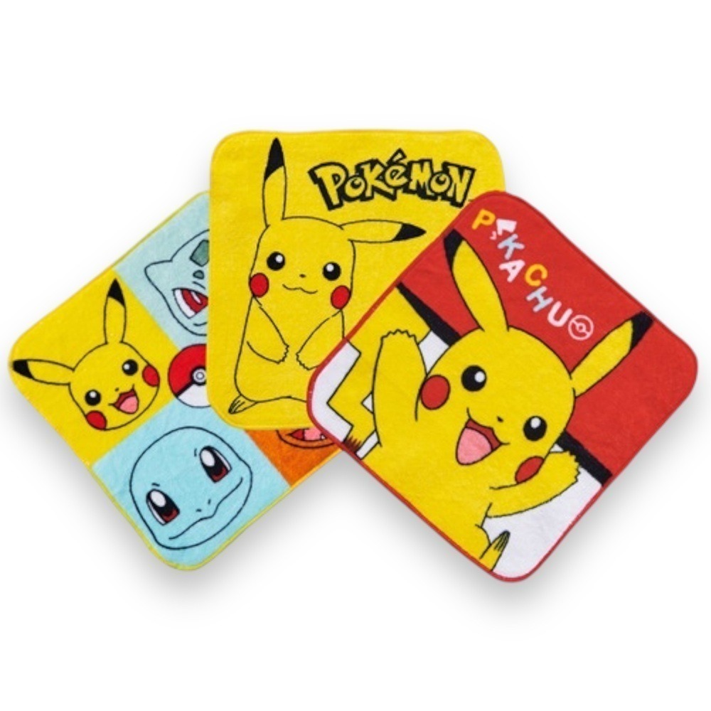 【小方巾🌼3入組】100%純棉小方巾 正版授權 口水巾 小手帕 寶可夢 公主 冰雪 漫威 維尼 史努比-細節圖8