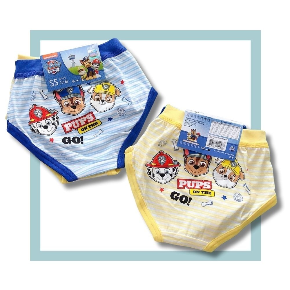 8318汪汪隊男童三角褲2入組 台灣製造 100%純棉 兒童內褲 男童三角內褲-細節圖2