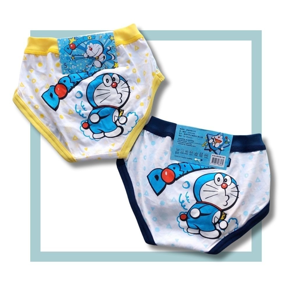 8343哆啦a夢男童三角褲2入組 台灣製造 100%純棉 兒童內褲 男童三角內褲-細節圖2
