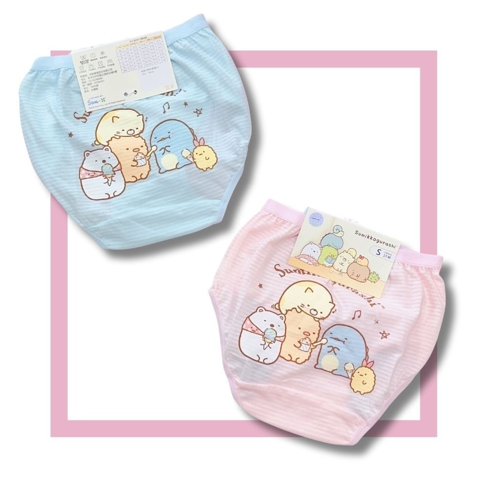 7300角落小夥伴女童三角褲2入組 台灣製造 100%純棉 兒童內褲 女童三角內褲-細節圖2