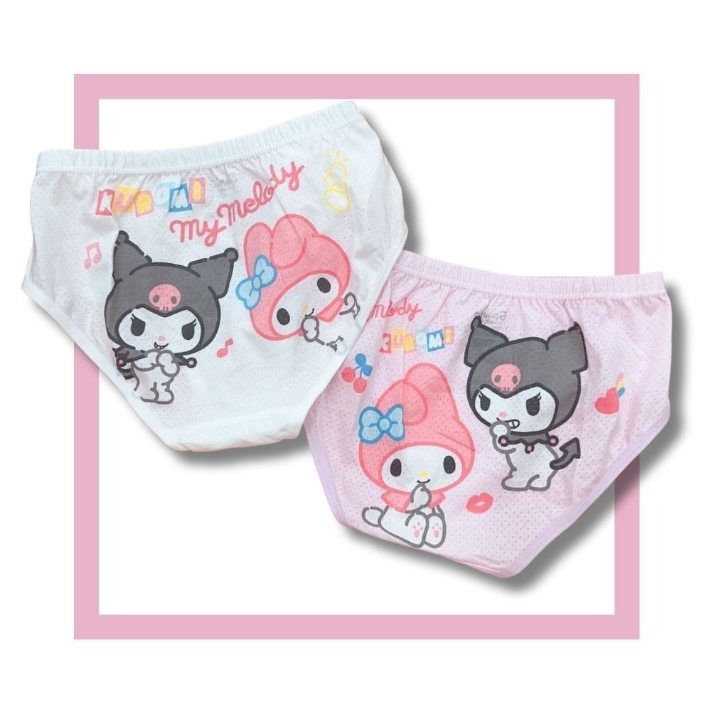 KU-47酷洛米透氣女童三角褲2入組 透氣內褲 兒童內褲 女童三角內褲-細節圖2