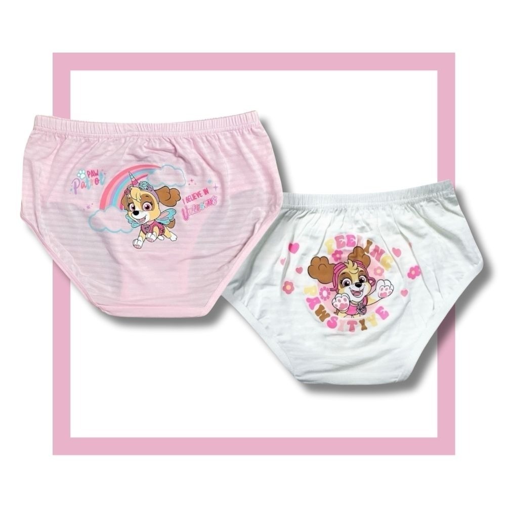 GK-143汪汪隊零著感女童舒柔三角褲2入組 舒柔內褲 兒童內褲 女童三角內褲-細節圖2