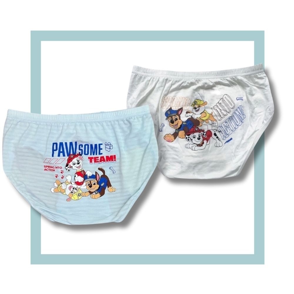 GK-142汪汪隊零著感男童舒柔三角褲2入組 舒柔內褲 兒童內褲 男童三角內褲-細節圖2