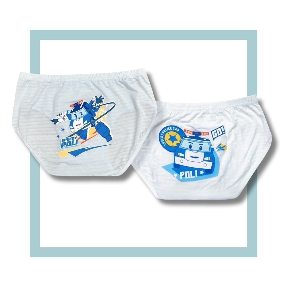 GK-247波力零著感男童舒柔三角褲2入組 舒柔內褲 兒童內褲 男童三角內褲-細節圖2