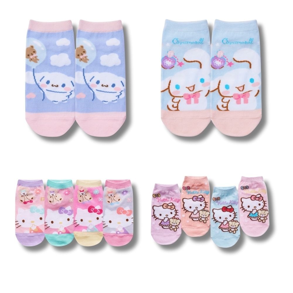 【三麗鷗童襪】兒童襪子 兒童棉襪 台灣製造 正版授權 酷洛米 美樂蒂 大耳狗 凱蒂貓-細節圖6