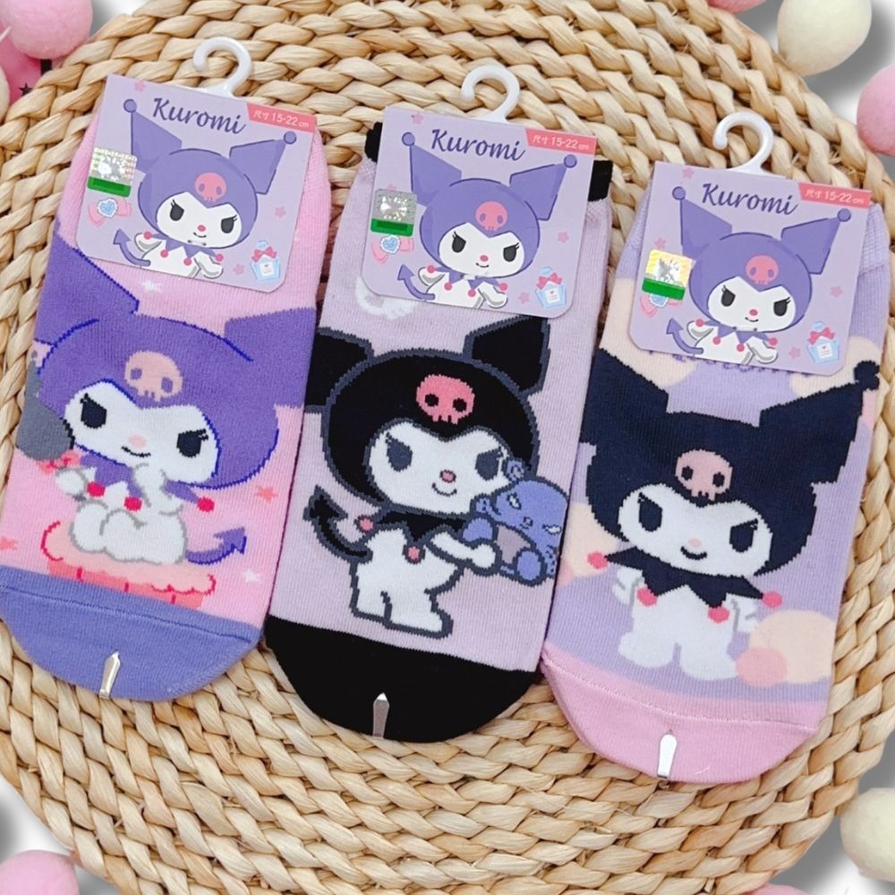 【三麗鷗童襪】兒童襪子 兒童棉襪 台灣製造 正版授權 酷洛米 美樂蒂 大耳狗 凱蒂貓-細節圖8