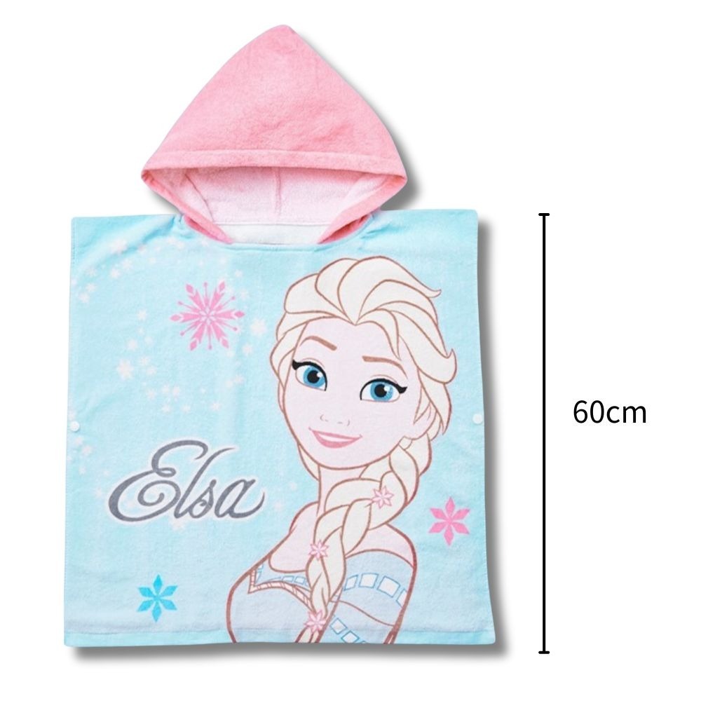 【連帽浴巾】100%純棉兒童連帽浴巾 寶可夢 冰雪奇緣 復仇者聯盟正版授權-細節圖2
