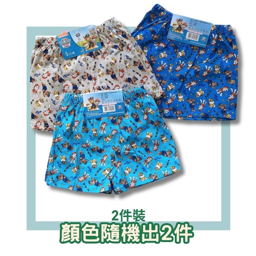 8331汪汪隊男童四角平口褲2入組 台灣製造 100%純棉 兒童內褲 男童四角內褲-細節圖2