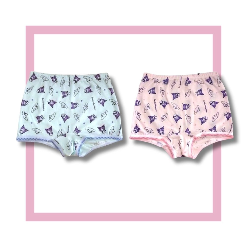 7299酷洛米女童四角平口褲2入組 台灣製造 竹纖維內褲 兒童內褲 女童四角內褲-細節圖2