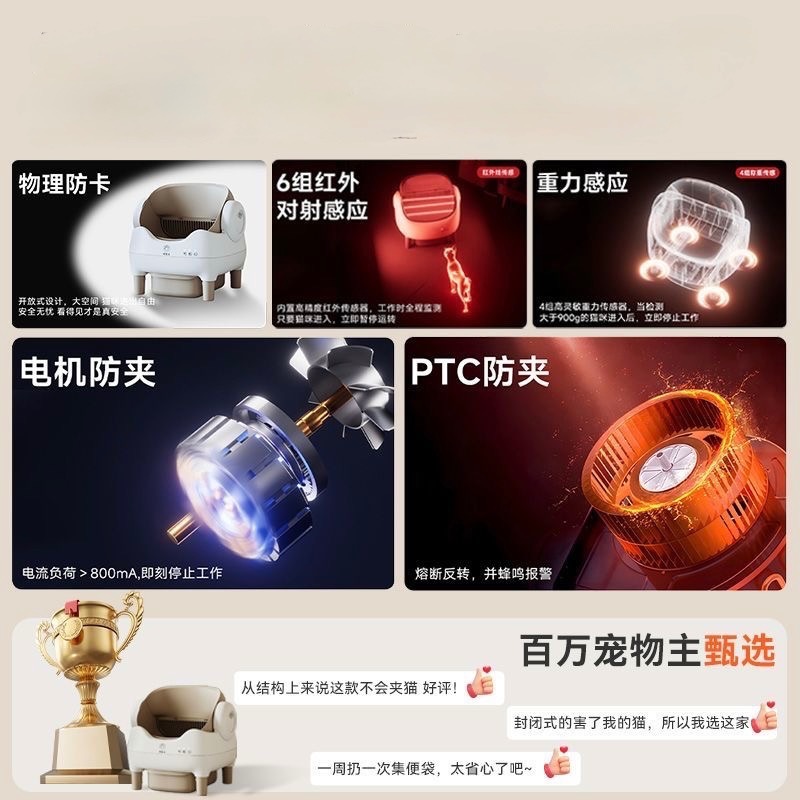 貓智潔開放式自動貓砂機-細節圖4